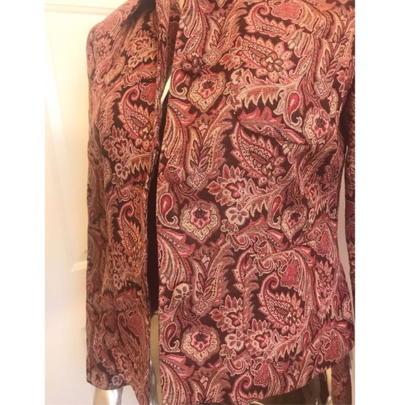 The Paisley Pink & Taupe COVINGTON Blazer 6P - Picture 3 of 8